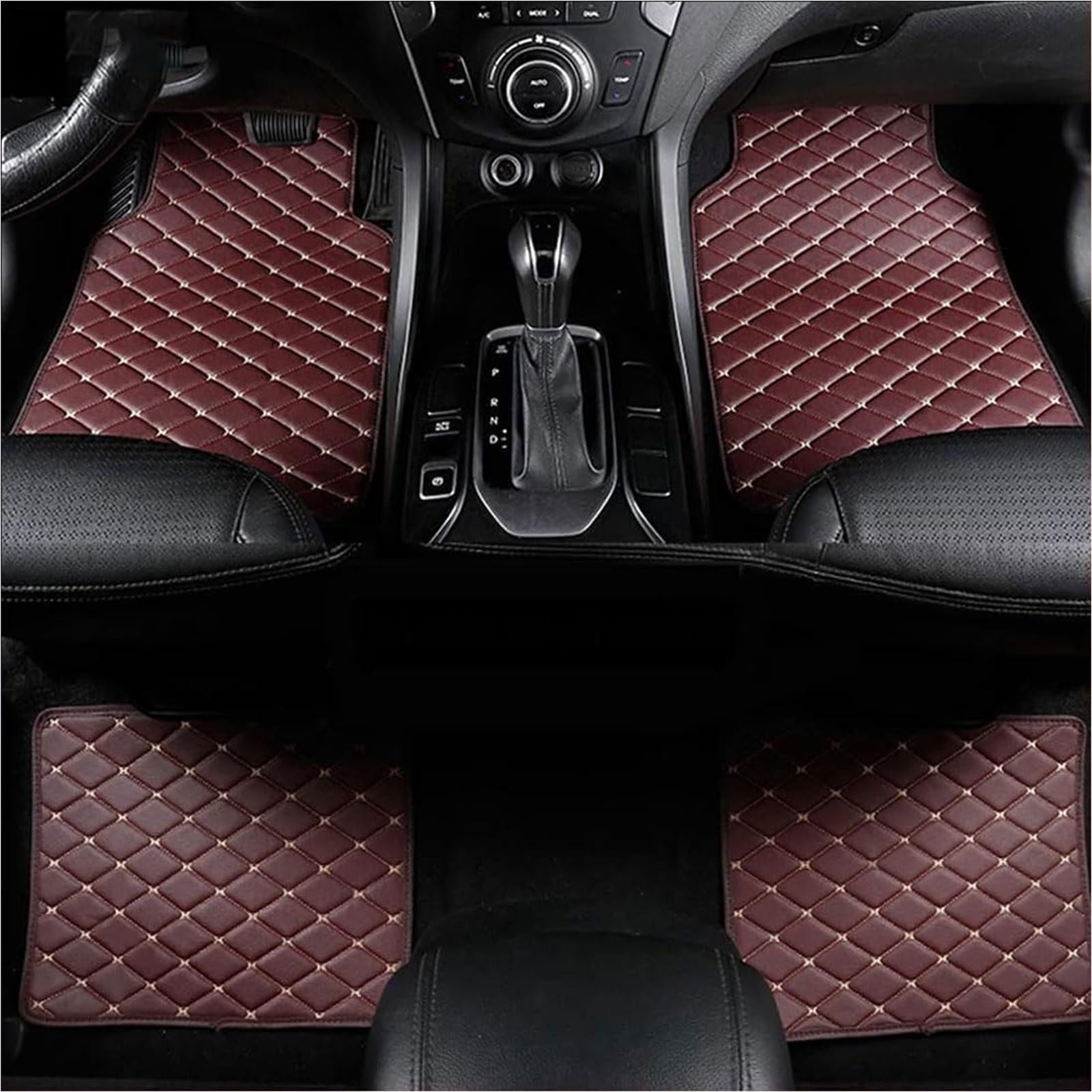 Fußmatten Auto aus Leder für Skoda Octavia 2015-2023, wasserdichte rutschfeste Bodenmatten Vorne Hinten Allwetter-Schutz Wasserdicht,D Brown Fußmatten Auto aus Leder für Skoda Octavia 2015-2023, wasserdichte rutschfeste Bodenmatten Vorne Hinten Allwetter-Schutz Wasserdicht,D Brown von YJTYC