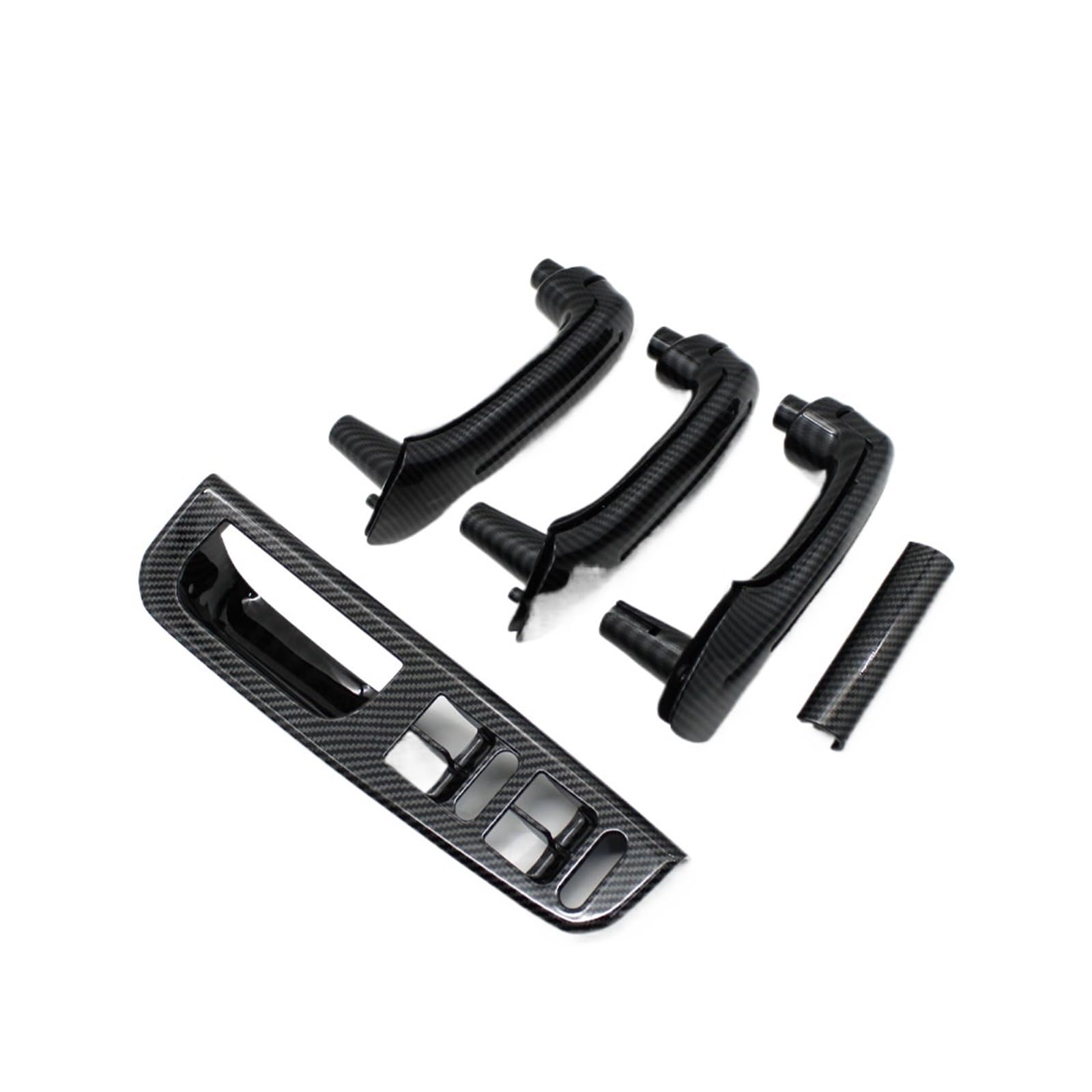 Lanliuhui Store RHD Auto-Innenraum vorne hinten links rechts Türgriff-Set, kompatibel mit Bora, kompatibel mit Golf 4 MK4, kompatibel mit Jetta 1999-2004(Carbon Fiber 8PCS) von YJWGXK