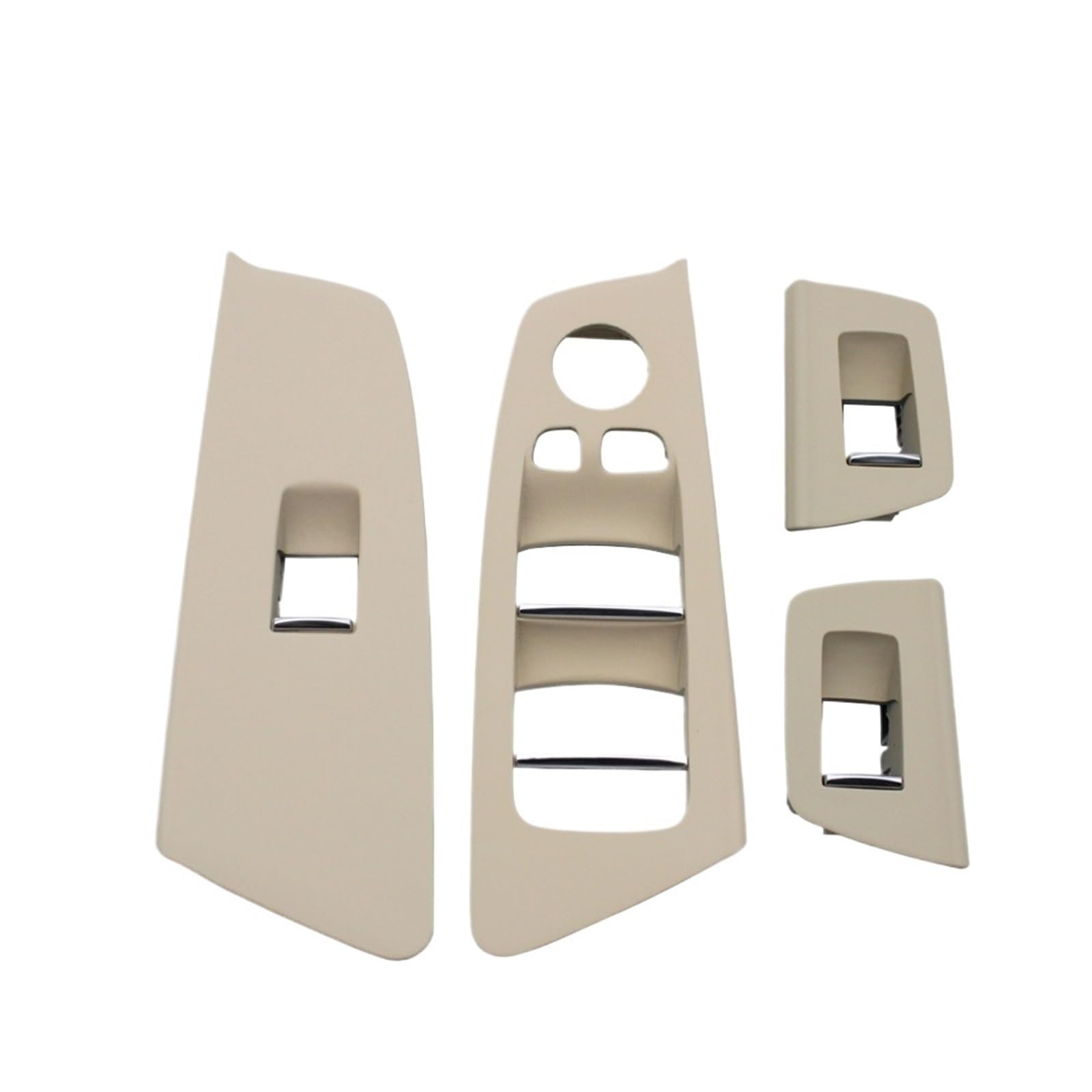 Lanliuhui Store RHD Auto-Innentür-Fensterheber-Schalterabdeckung, Verkleidung, kompatibel mit 5, kompatibel mit Serie G30 G31 F90 2017-2020 525 528 530 540(Beige 4PCS Set) von YJWGXK