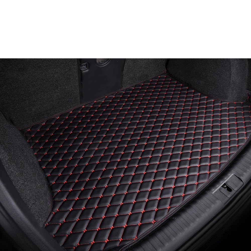 Auto Kofferraummatte Ledert, für Audi A4 2010-2014 wasserdichtes kratzfestes und schmutzabweisendes Auto-Innenraumschutzzubehör,E von YJYNB