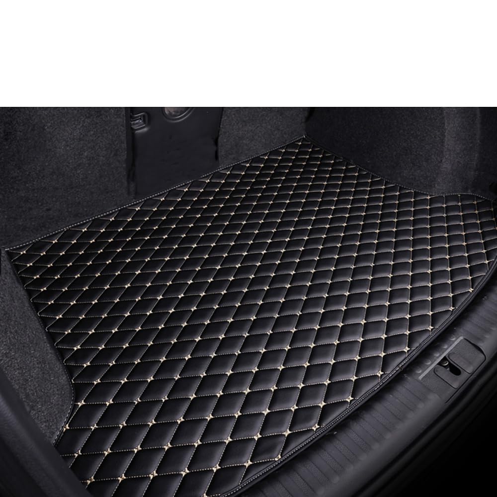 Auto Kofferraummatte Ledert, für Cadillac ATS 2013-2014 wasserdichtes kratzfestes und schmutzabweisendes Auto-Innenraumschutzzubehör,B von YJYNB