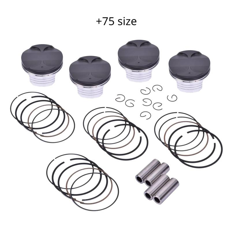 4set 75mm 75,25mm 75,5mm 75,75mm 76mm STD ~ + 100 Motorrad Zylinder Motor Kolben Ringe for 9 13101-MCJ-750 13101-MEL-010(0.75 Piston Ring) von YKLMGVAW