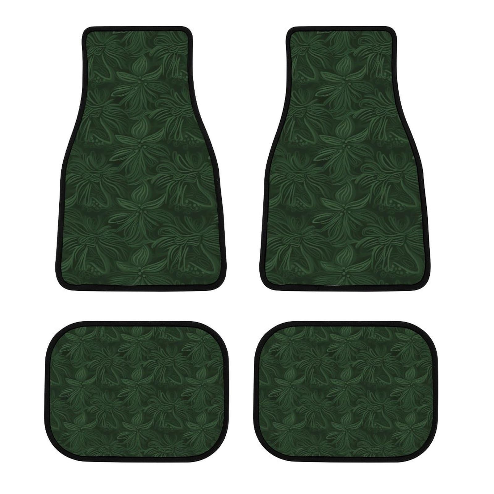 Auto Fußmatten, Hunter Green Floral Petals Pattern Print Auto Fußmatten Set Automotive Fußmatten Auto Fußmatten Auto Fußmatten Auto Fußmatten von YKUDBN