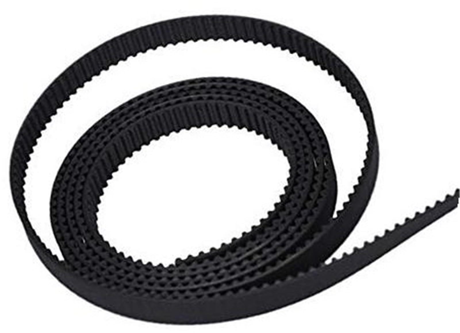 YLHMG 2M/5M GT2 Riemen 6mm Offener Zahnriemen Breite 6MM, 2GT Riemen Gummi GT2 Geschlossener Loop GT2-6mm, Synchronriemen LFür 3D Druckerteile Zahnriemen für 3D-Drucker(Black 2M) von YLHMG