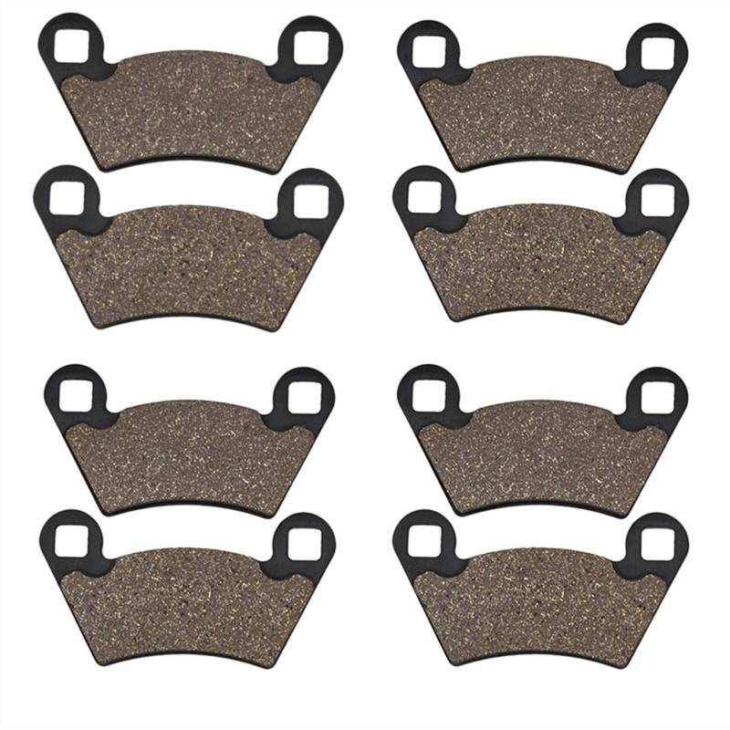 YLHMG Motorrad-Bremsbeläge vorn und hinten, for Polaris, 500 Ranger Serie 10 6x6 Fahrrad-Hinterradbremsbeläge(4pairs) von YLHMG