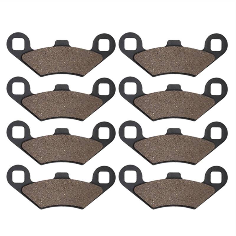 YLHMG Motorrad-Bremsbeläge vorne und hinten, for Polaris, 300, for Hawkeye, 300 2x4 4x4 2007-2009 Fahrrad-Hinterradbremsbeläge(4pairs) von YLHMG