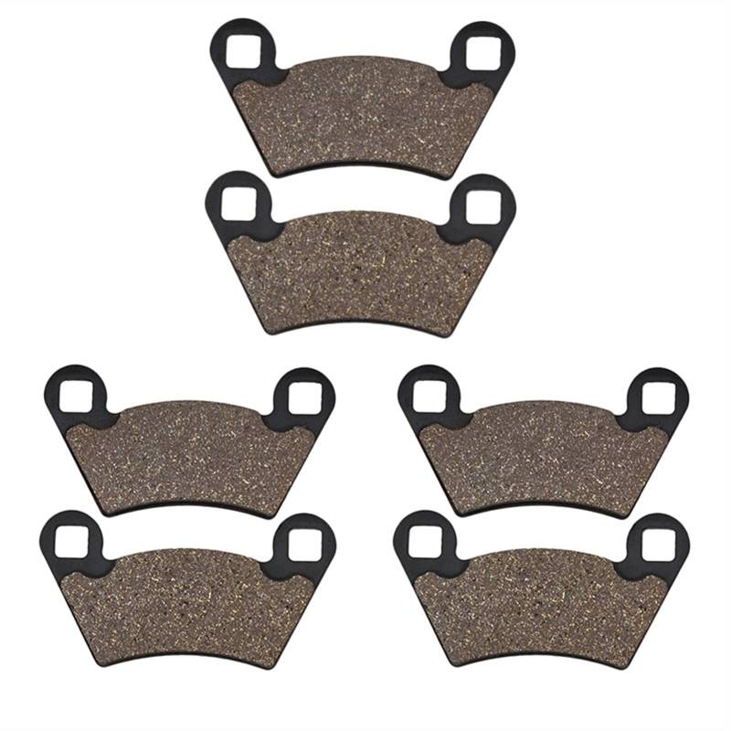 YLHMG Motorrad-Bremsbeläge vorne und hinten, for Polaris, Ranger XP 700 4x4 2006-2008 Fahrrad-Hinterradbremsbeläge(3pairs) von YLHMG