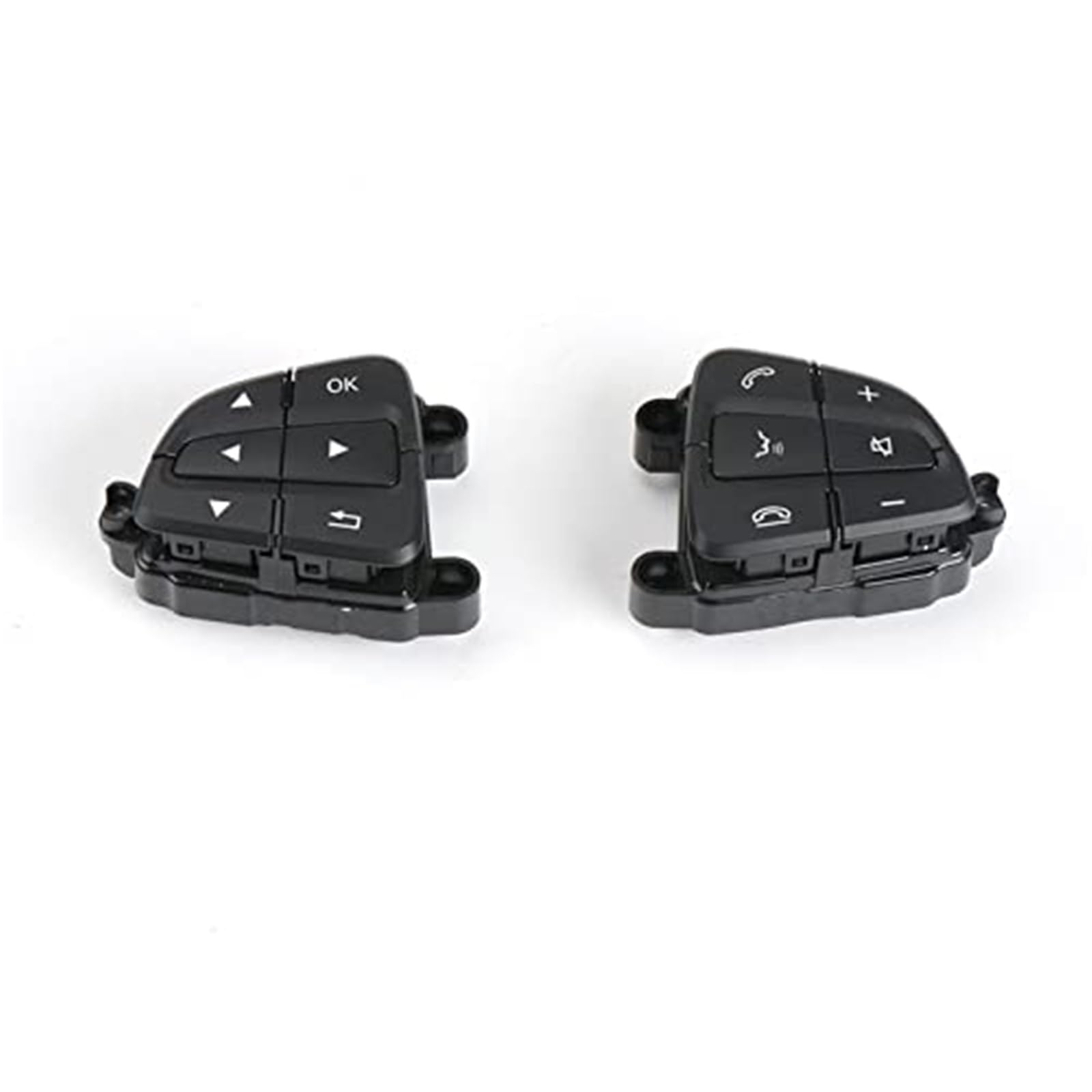 YLHMG for Mercedes, for Benz, W166 W156 W246 GLE B-Klasse Auto Multifunktions-Lenkradschalter Tasten Steuerschlüssel 0999050600 Lenkradschaltertasten(Black 1 Pair) von YLHMG