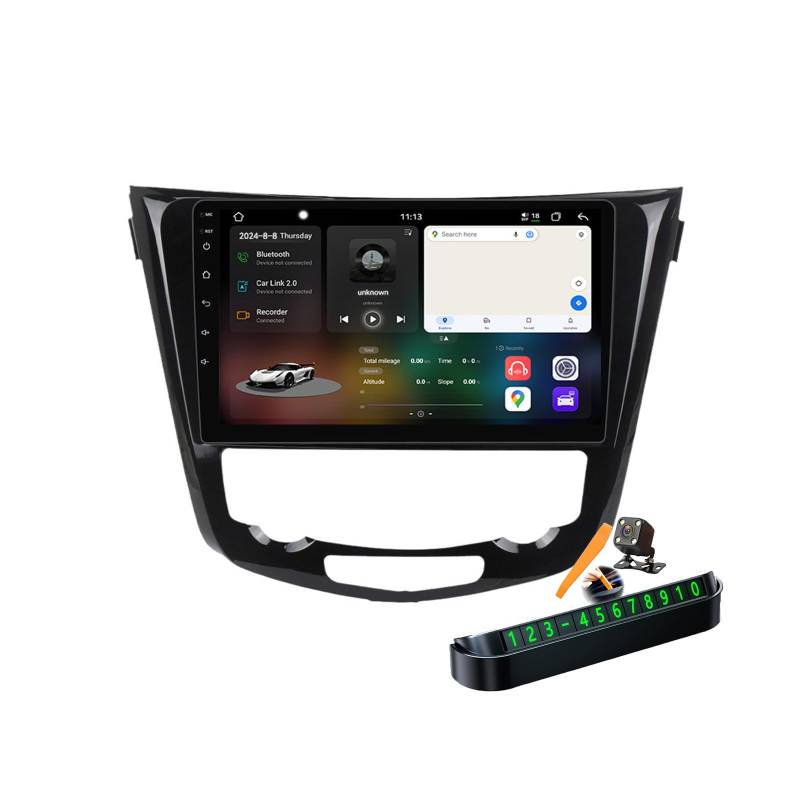 A,M6 Pro Plus 1,Autoradio Android 14.0 Navi 2 DIN Stereo für X-Trail Qashqai 2013-2021 Sat GPS Navigation 10 zoll Cartablet DVD Multimedia Player FM BT Receiver mit Carplay 4G 5G WIFI DSP SWC von YLOXFW