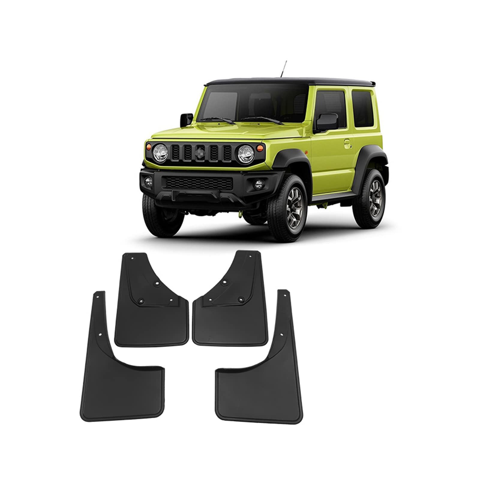 Auto Schmutzfänger Kotflügel für Suzuki Jimny 2019-2022 Vordere Hintere Spritzschutz Kotflügelschutz Spritzklappen Radabdeckungen Fender Mud Guard Flaps,Kostenloser Autoschwamm von YLOXFW