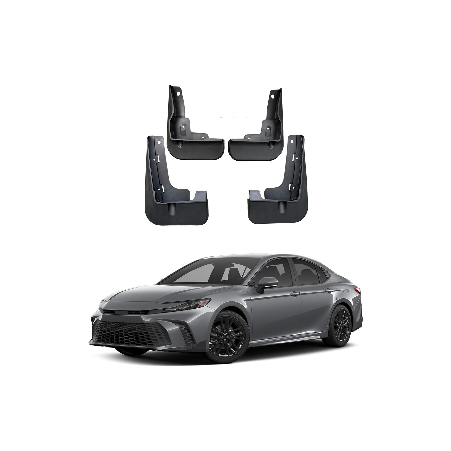 Auto Schmutzfänger Kotflugel für Camry SE XSE Sport 2024-2025 Custom Vordere Hintere Spritzschutz Gümmi Kotflügelschutz Radabdeckungen Mud Guard Flaps,Senden 1 Autowaschtuch von YLOXFW