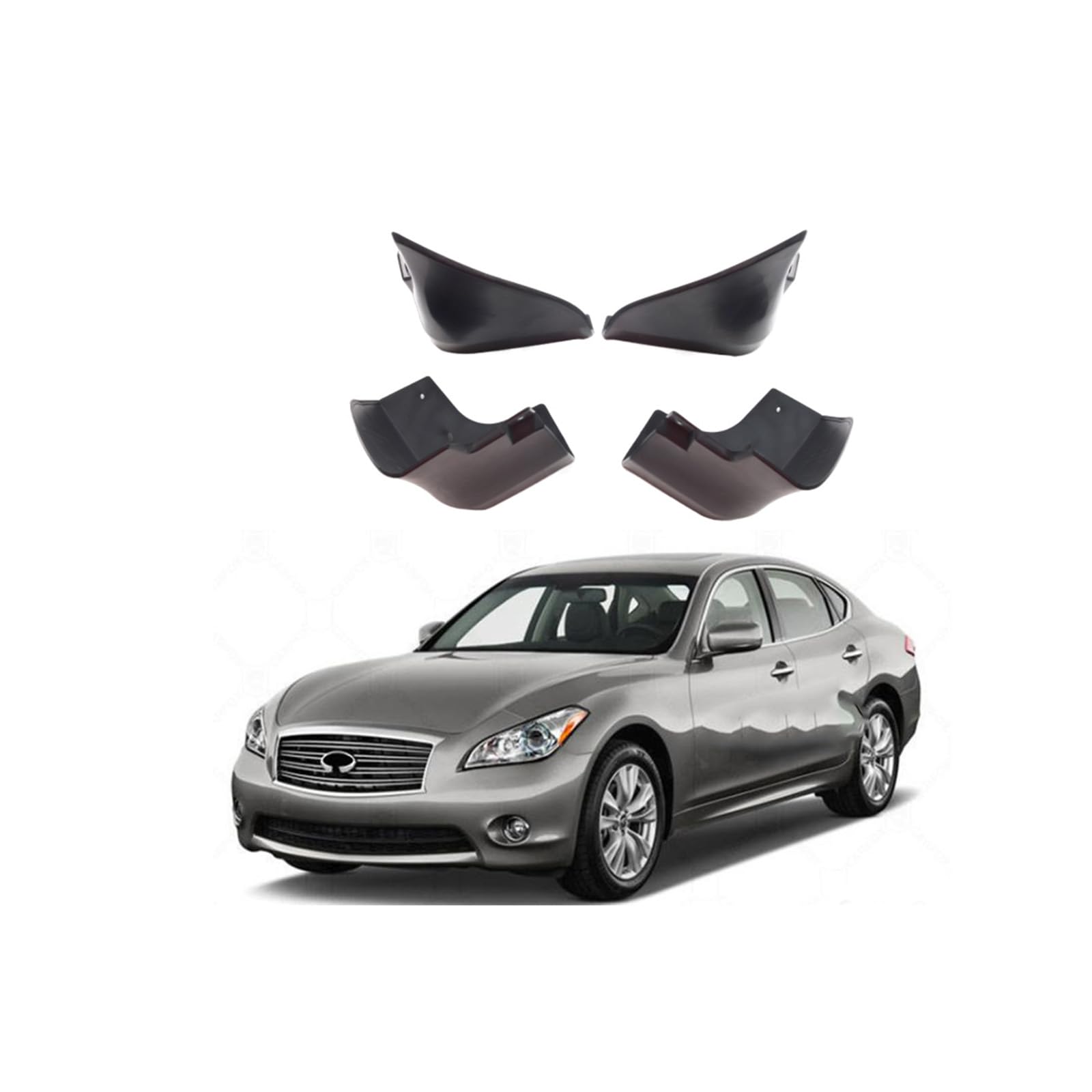 Auto Schmutzfänger Kotflugel für M25 M37 Q70 M35 2012-2017 Custom Vordere Hintere Spritzschutz Gümmi Kotflügelschutz Radabdeckungen Mud Guard Flaps,Senden 1 Autowaschtuch Auto Schmutzfänger Kotflugel für M25 M37 Q70 M35 2012-2017 Custom Vordere Hintere Spritzschutz Gümmi Kotflügelschutz Radabdeckungen Mud Guard Flaps,Senden 1 Autowaschtuch von YLOXFW