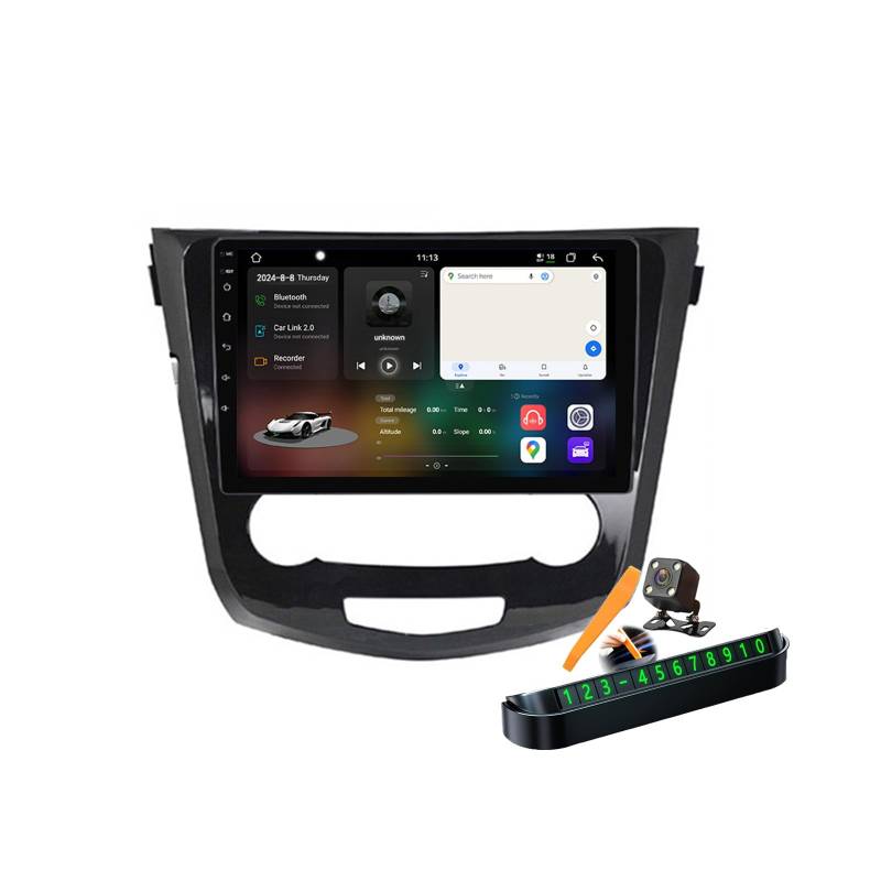 B,M6 Pro Plus 1,Autoradio Android 14.0 Navi 2 DIN Stereo für X-Trail Qashqai 2013-2021 Sat GPS Navigation 10 zoll Cartablet DVD Multimedia Player FM BT Receiver mit Carplay 4G 5G WIFI DSP SWC von YLOXFW