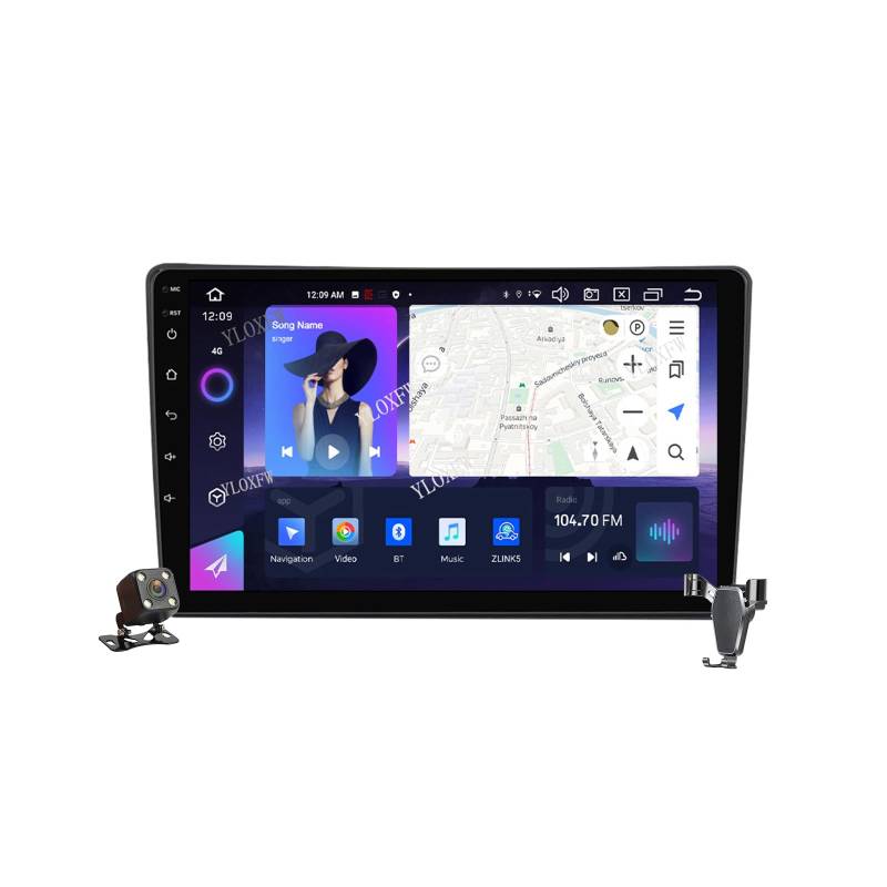 M100s,Android 13.0 Autoradio Stereo Navi mit 4G 5G WIFI DSP Carplay für C-itroen C5 2009-2017 Sat GPS Navigation 9 zoll MP5 Multimedia Video Player FM BT Receiver von YLOXFW