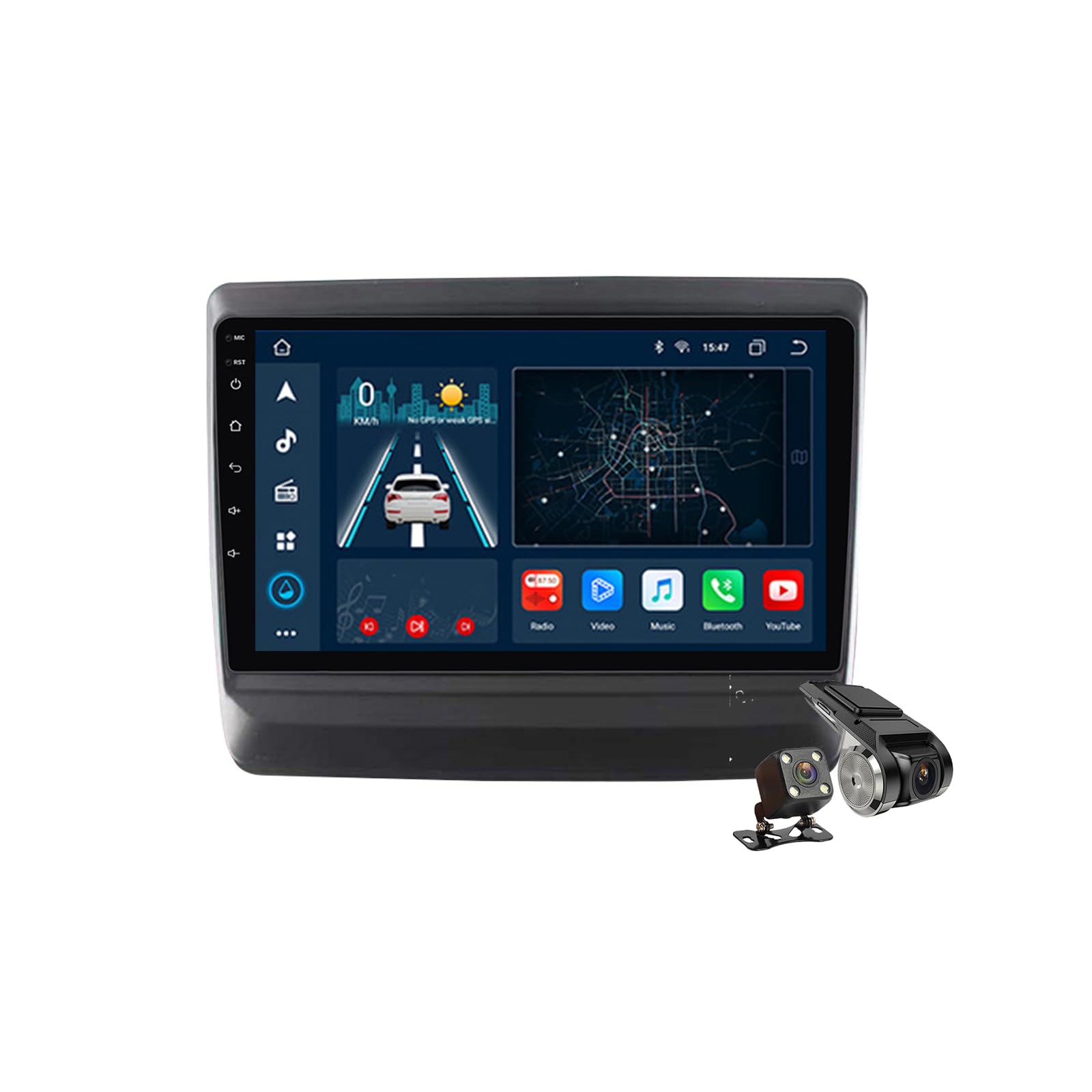 M200s,Android 14.0 Autoradio Stereo Navi mit 4G 5G WIFI DSP Carplay für Isuzu D-MAX/DMAX 2020-2025 Sat GPS Navigation 9 zoll MP5 Multimedia Video Player FM BT Receiver von YLOXFW