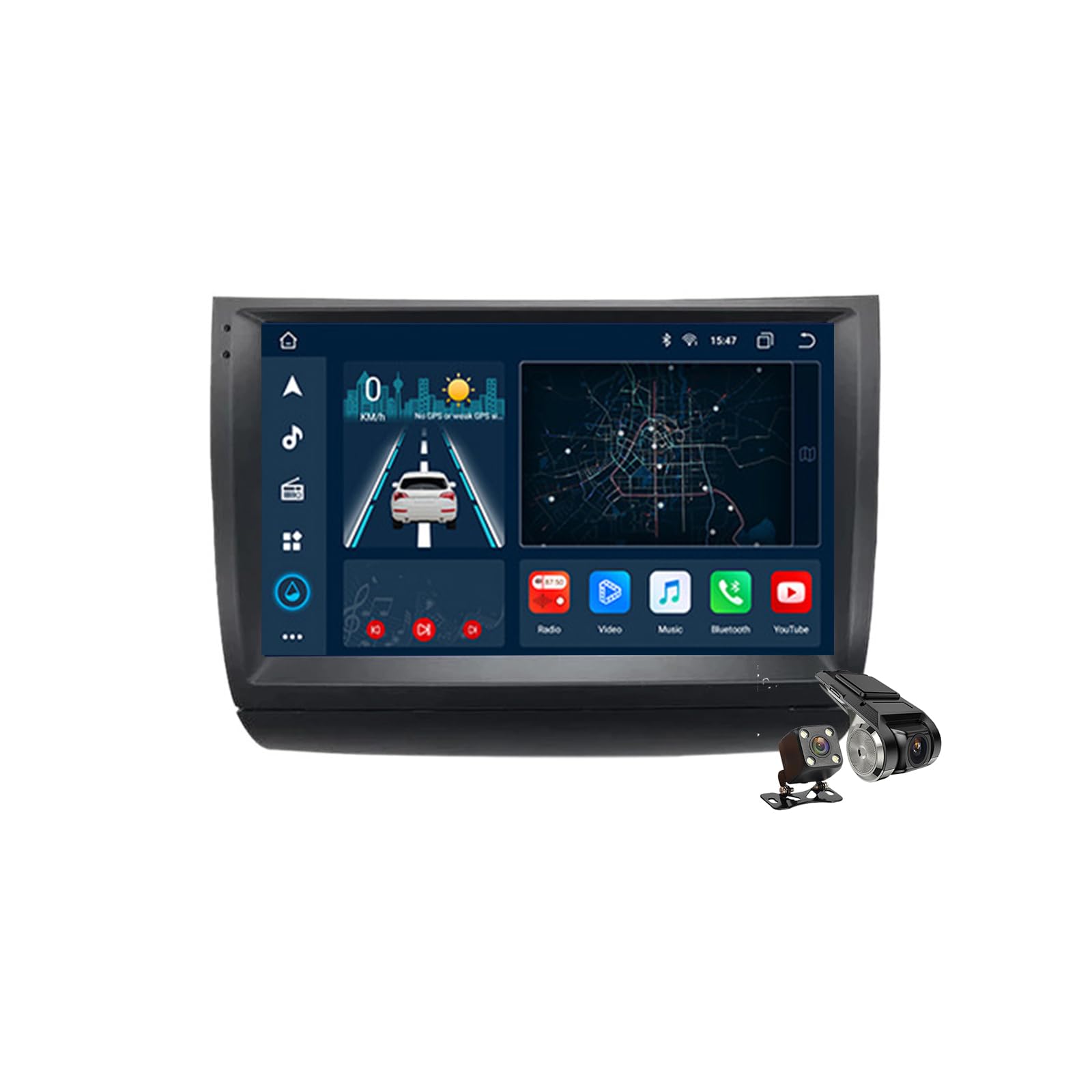 M300s,Android 14.0 Autoradio Stereo Navi mit 4G 5G WIFI DSP Carplay für Prius 20 2003-2009 Sat GPS Navigation 9 zoll MP5 Multimedia Video Player FM BT Receiver von YLOXFW