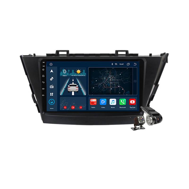 M300s,Android 14.0 Autoradio Stereo Navi mit 4G 5G WIFI DSP Carplay für Prius Plus V Alpha 2012-2020 Sat GPS Navigation 9 zoll MP5 Multimedia Video Player FM BT Receiver von YLOXFW