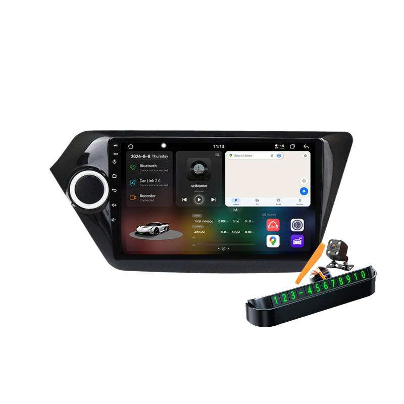 M6 pro plus 1,Autoradio Android 14.0 Navi 2 DIN Stereo für K2 RIO 2011-2016 Sat GPS Navigation 9 zoll Cartablet DVD Multimedia Player FM BT Receiver mit Carplay 4G 5G WIFI DSP SWC von YLOXFW