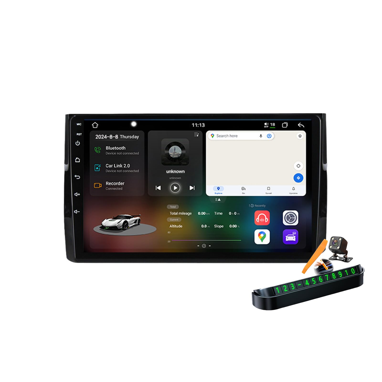 M6 pro plus 1,Autoradio Android 14.0 Navi 2 DIN Stereo für Kodiaq 2016-2020 Sat GPS Navigation 9 zoll Cartablet DVD Multimedia Player FM BT Receiver mit Carplay 4G 5G WIFI DSP SWC von YLOXFW