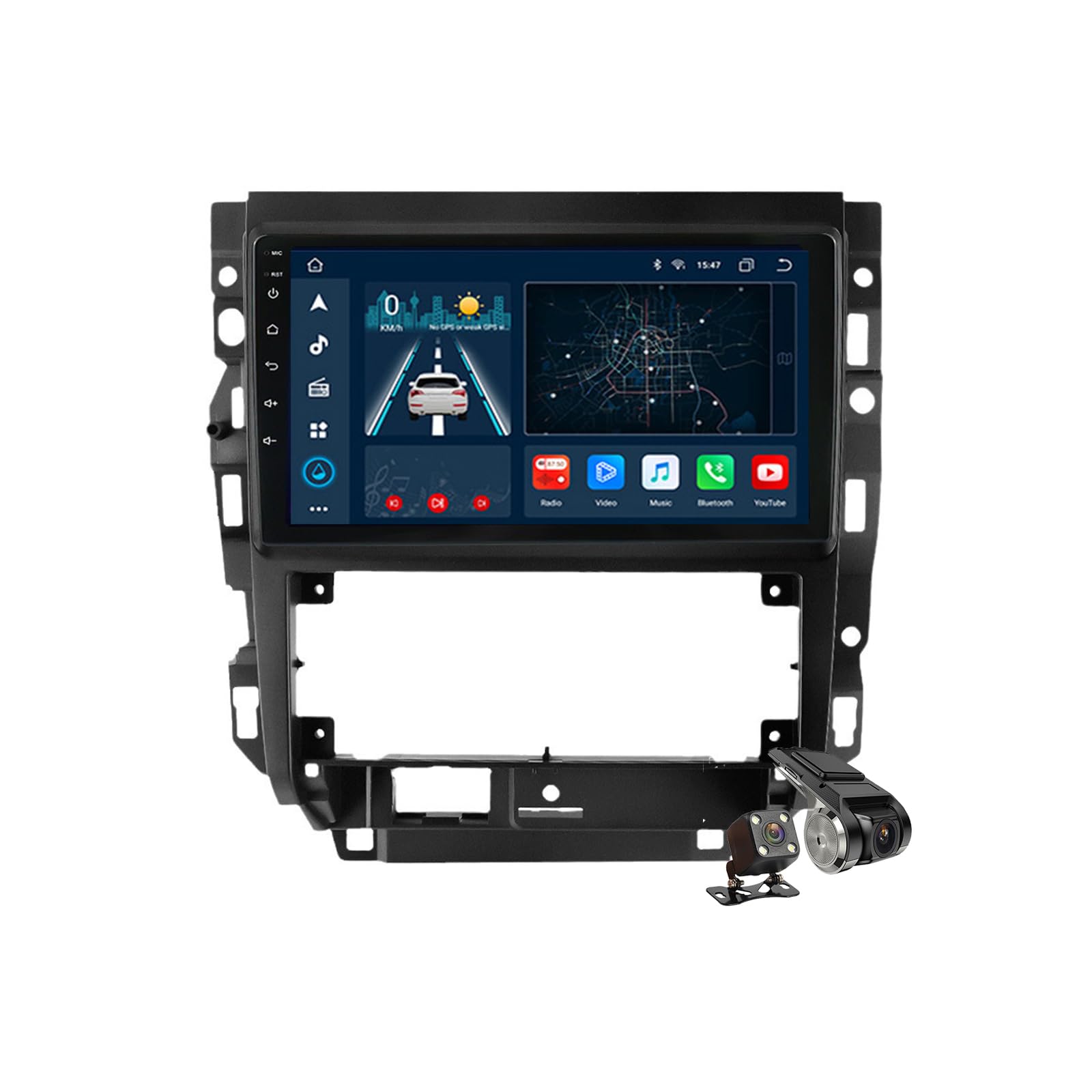 M6 pro1,Android 14.0 Autoradio Stereo Navi mit 4G 5G WIFI DSP Carplay für Golf 2004-2008 Sat GPS Navigation 9 zoll MP5 Multimedia Video Player FM BT Receiver von YLOXFW