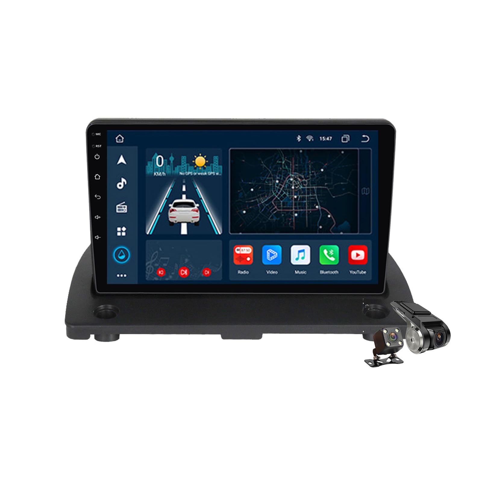 M6 pro1,Android 14.0 Autoradio Stereo Navi mit 4G 5G WIFI DSP Carplay für Volvo XC90 2002-2014 Sat GPS Navigation 9 zoll MP5 Multimedia Video Player FM BT Receiver von YLOXFW