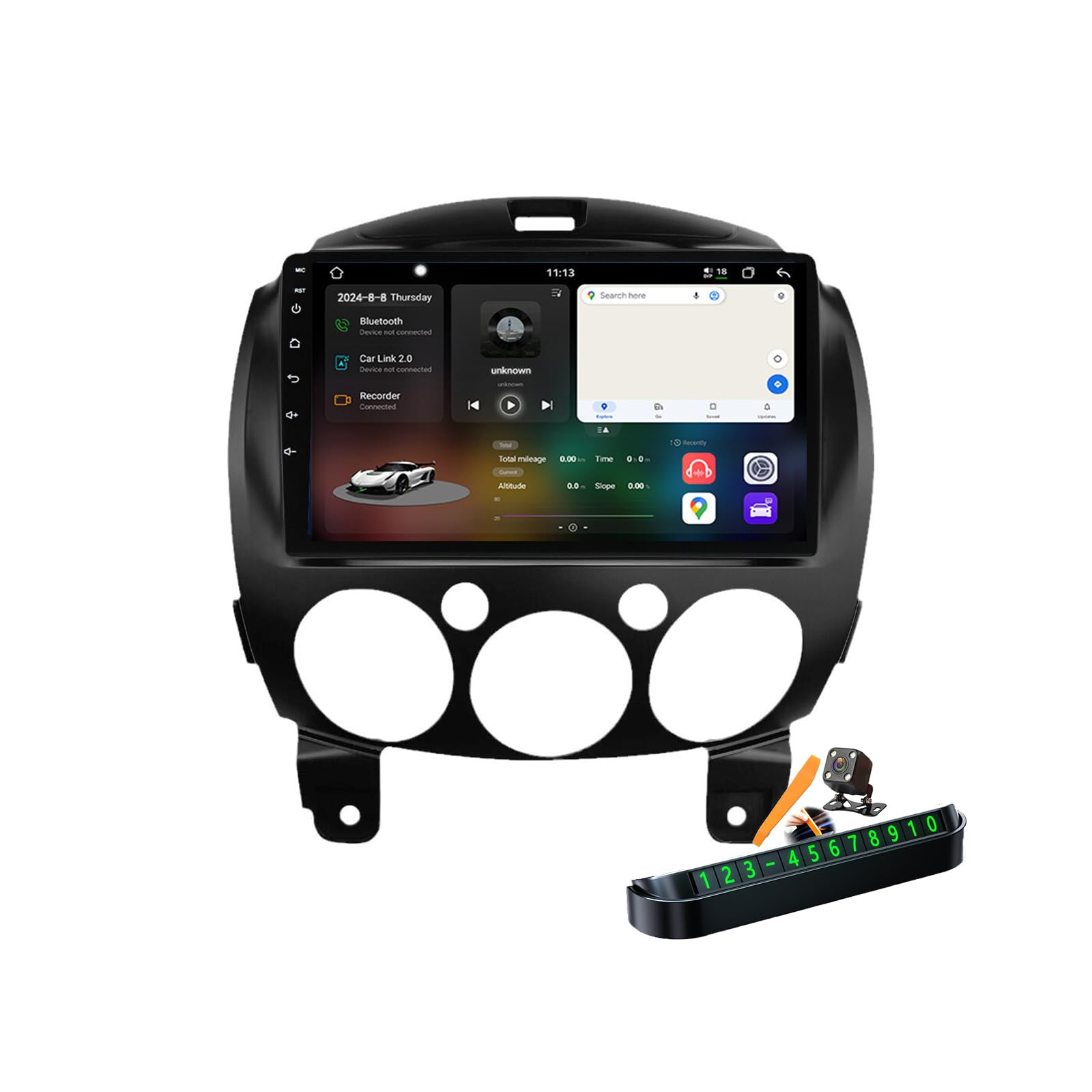 M6 pro1,Autoradio Android 14.0 Navi 2 DIN Stereo für Ma-zda 2 2007-2014 Sat GPS Navigation 9 zoll Cartablet DVD Multimedia Player FM BT Receiver mit Carplay 4G 5G WIFI DSP SWC von YLOXFW