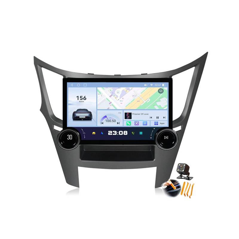 YLOXFW 8core 8+128gb, Autoradio Stereo Android 14.0 Navi für Legacy Outback 2009-2014 Sat GPS Navigation 11,8 Zoll 2K Cartablet DVD Multimedia Player FM BT Receiver mit Carplay 4G 5G WiFi DSP SWC von YLOXFW