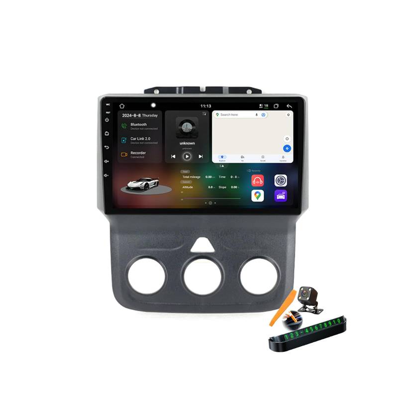 YLOXFW A,M6 Pro Plus 1, Autoradio Android 14.0 Navi 2 DIN Stereo für D-odge Ram 1500 2500 3500 2013-2018 Sat GPS Navigation 9 Zoll Cartablet DVD Multimedia Player FM BT mit Carplay 4G 5G WiFi DSP SWC von YLOXFW