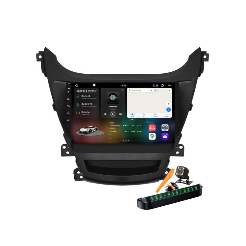 YLOXFW C,M6 Pro2, Autoradio Android 14.0 Navi 2 DIN Stereo für Elantra Avante 2011-2016 Sat GPS Navigation 9 Zoll Cartablet DVD Multimedia Player FM BT Receiver mit Carplay 4G 5G WiFi DSP SWC von YLOXFW