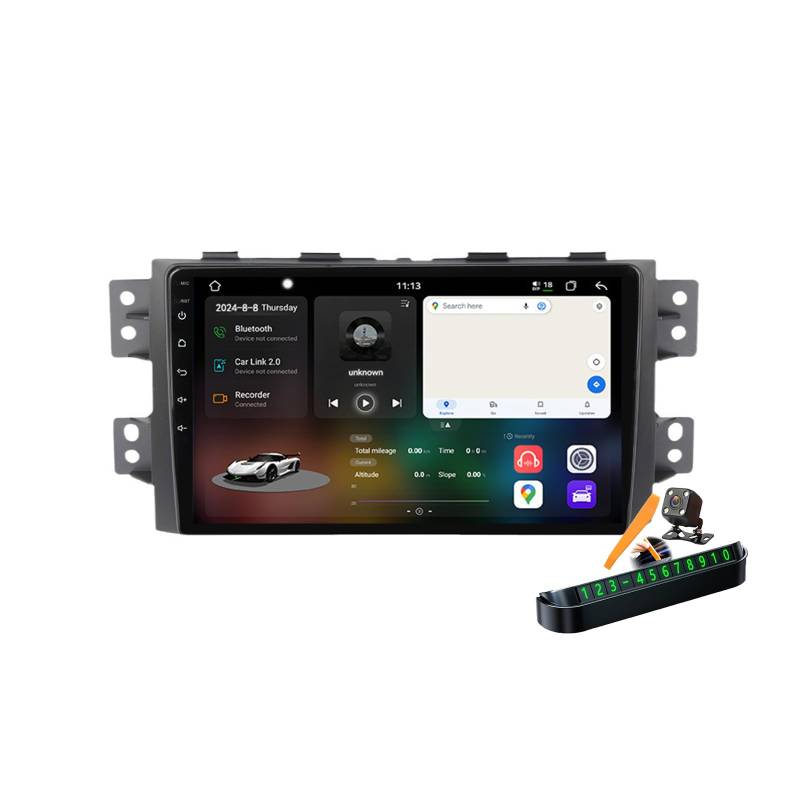 YLOXFW M6 pro Plus 1, Autoradio Android 14.0 Navi 2 DIN Stereo für Borrego Mohave 2008-2016 Sat GPS Navigation 9 Zoll Cartablet DVD Multimedia Player FM BT Receiver mit Carplay 4G 5G WiFi DSP SWC von YLOXFW