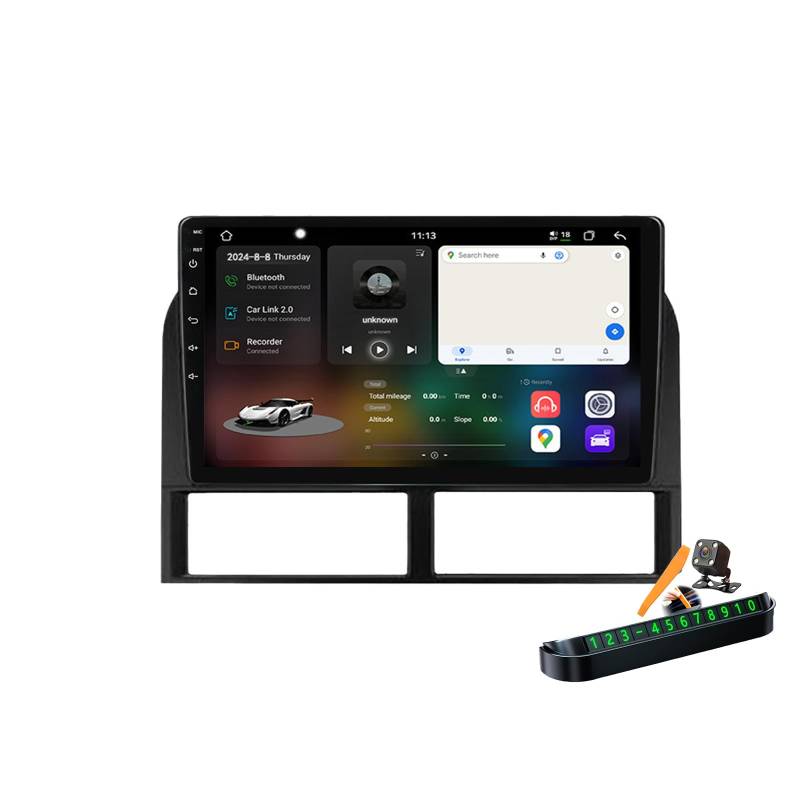 YLOXFW M6 pro Plus 1, Autoradio Android 14.0 Navi 2 DIN Stereo für Grand Cherokee WJ 1998-2005 Sat GPS Navigation 9 Zoll Cartablet DVD Multimedia Player FM BT Receiver mit Carplay 4G 5G WiFi DSP SWC von YLOXFW