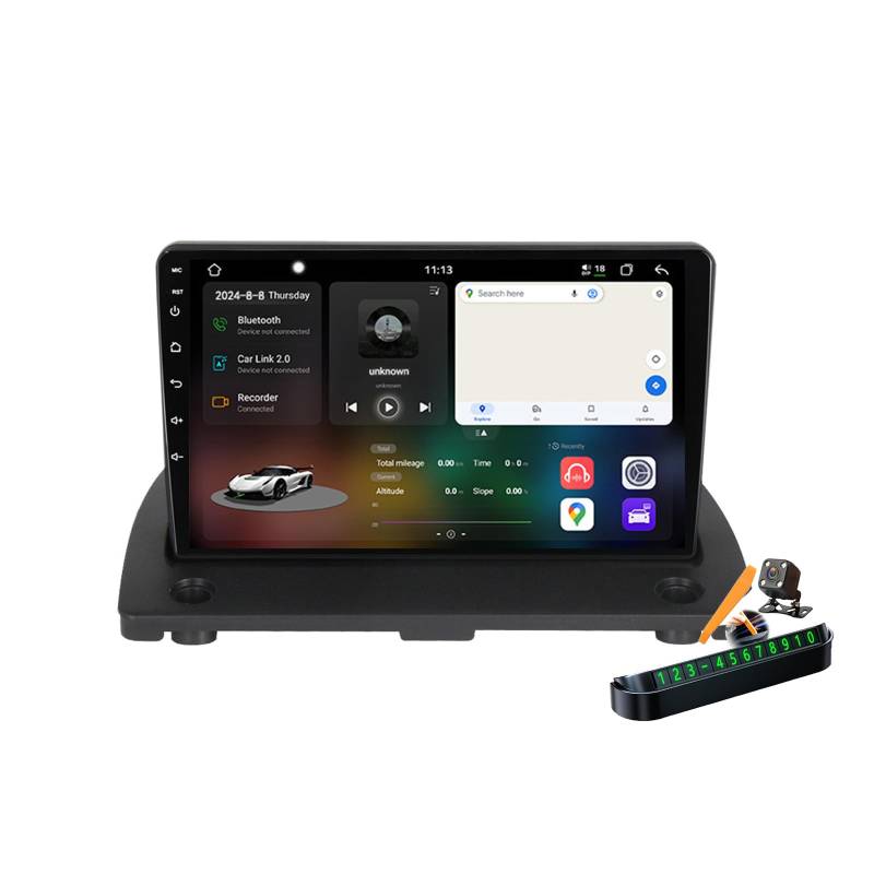 YLOXFW M6 pro Plus 1, Autoradio Android 14.0 Navi 2 DIN Stereo für XC90 2002-2014 Sat GPS Navigation 9 Zoll Cartablet DVD Multimedia Player FM BT Receiver mit Carplay 4G 5G WiFi DSP SWC von YLOXFW