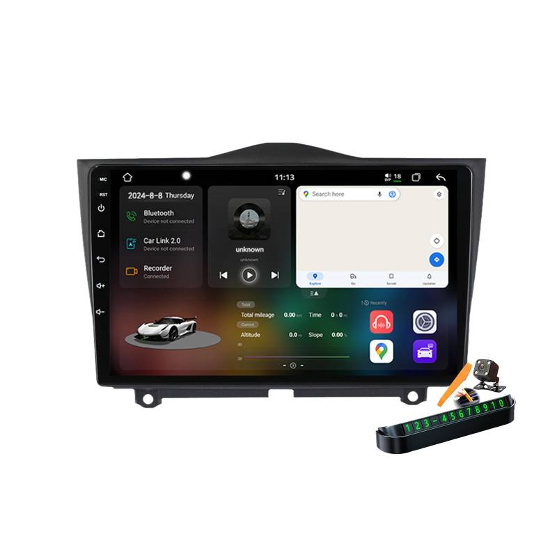 YLOXFW M6 pro Plus 2, Autoradio Android 14.0 Navi 2 DIN Stereo für Granta Cross 2018-2019 Sat GPS Navigation 9 Zoll Cartablet DVD Multimedia Player FM BT Receiver mit Carplay 4G 5G WiFi DSP SWC von YLOXFW