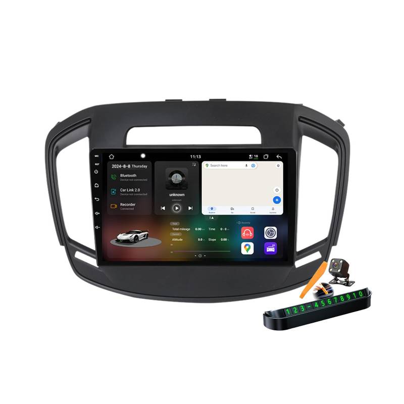 YLOXFW M6 pro Plus 2, Autoradio Android 14.0 Navi 2 DIN Stereo für Insignia 2013-2017 Sat GPS Navigation 9 Zoll Cartablet DVD Multimedia Player FM BT Receiver mit Carplay 4G 5G WiFi DSP SWC von YLOXFW