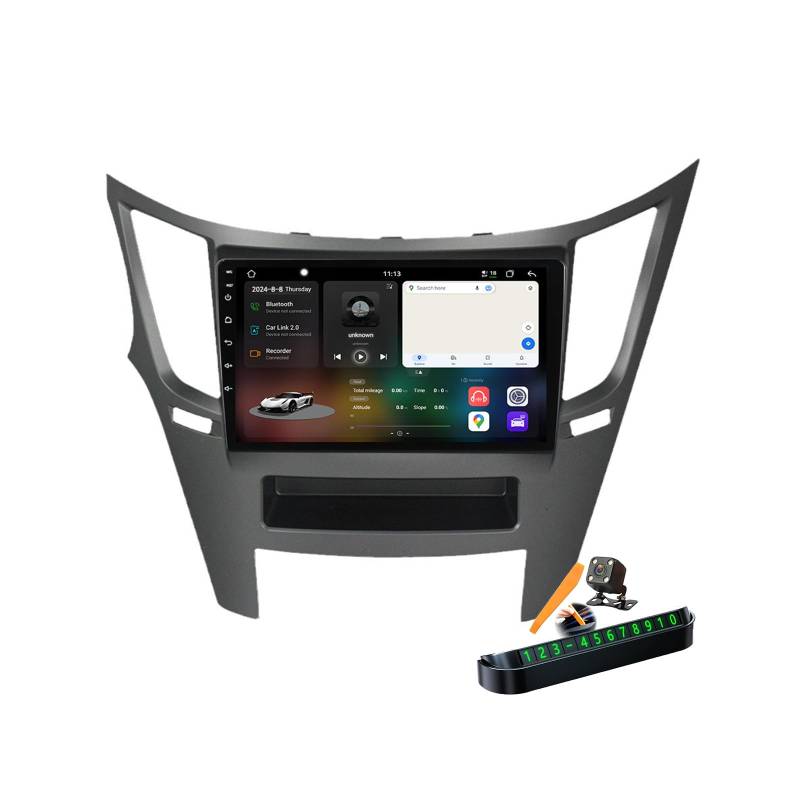 YLOXFW M6 pro2, Autoradio Android 14.0 Navi 2 DIN Stereo für Outback 4 Legacy 5 2008-2014 Sat GPS Navigation 9 Zoll Cartablet DVD Multimedia Player FM BT mit Carplay 4G 5G WiFi DSP SWC von YLOXFW