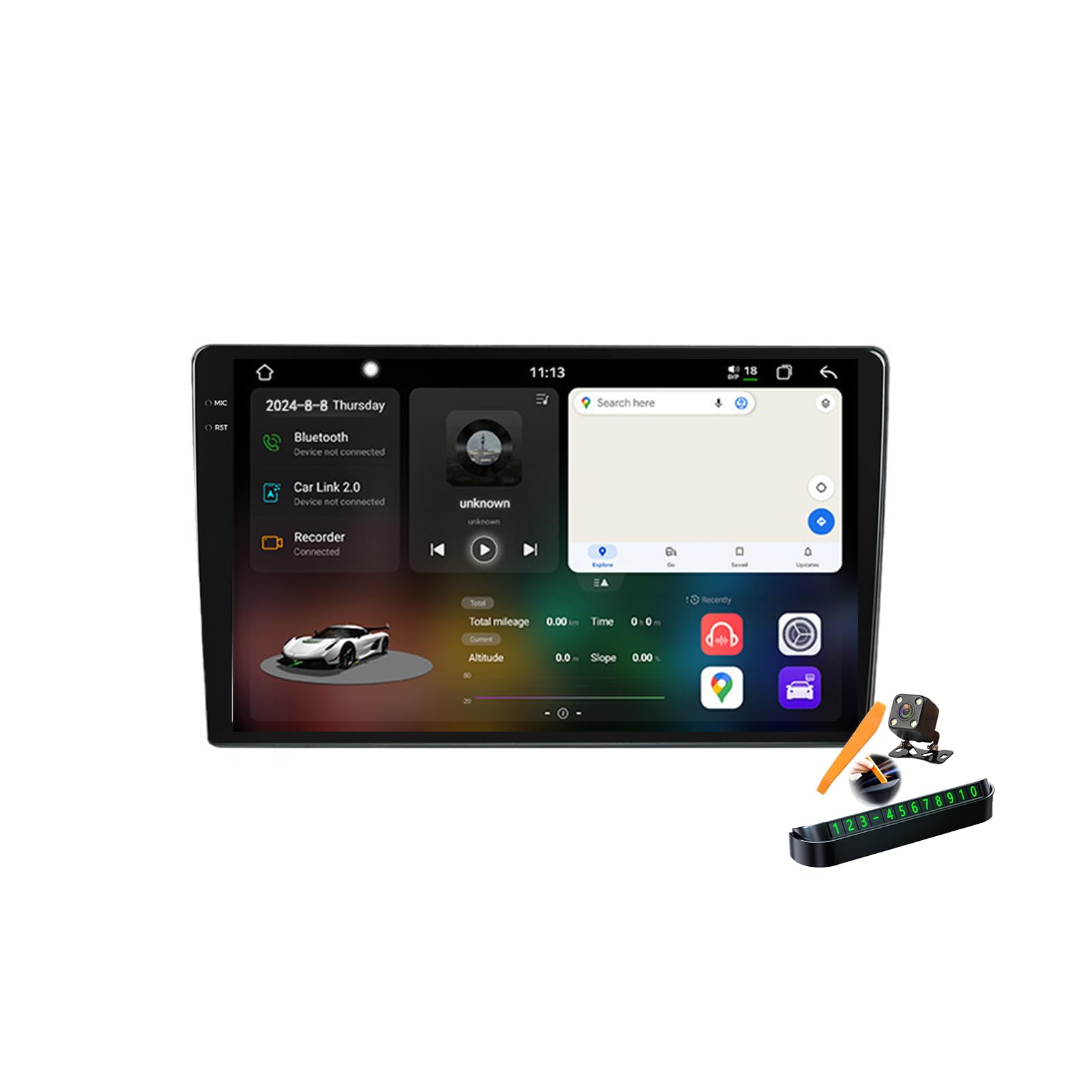 YLOXFW Y600s, Autoradio Android 14.0 Navi 2 DIN Stereo für K-IA Ceed 2006-2012 Sat GPS Navigation 9 Zoll Cartablet DVD Multimedia Player FM BT Receiver mit Carplay 4G 5G WiFi DSP SWC von YLOXFW