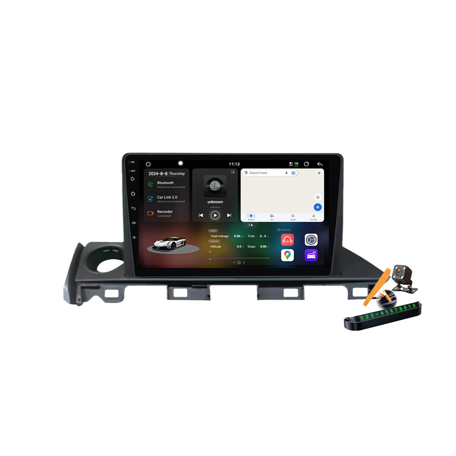 YLOXFW Y600s, Autoradio Android 14.0 Navi 2 DIN Stereo für M-azda 6 2017-2019 Sat GPS Navigation 9 Zoll Cartablet DVD Multimedia Player FM BT Receiver mit Carplay 4G 5G WiFi DSP SWC von YLOXFW