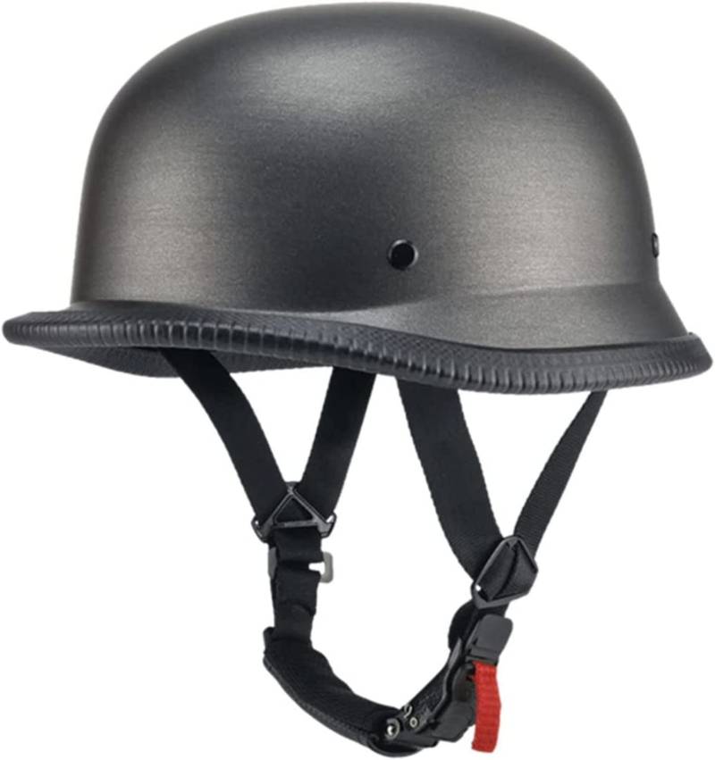 Retro Motorrad Halbhelme Motorradhelm für Herren und Damen ECE-Zertifizierung Jethelm Halbschalenhelm Braincap Offenem Helm für Bike Cruiser Chopper Moped Scooter A,XL von YMCXZDP