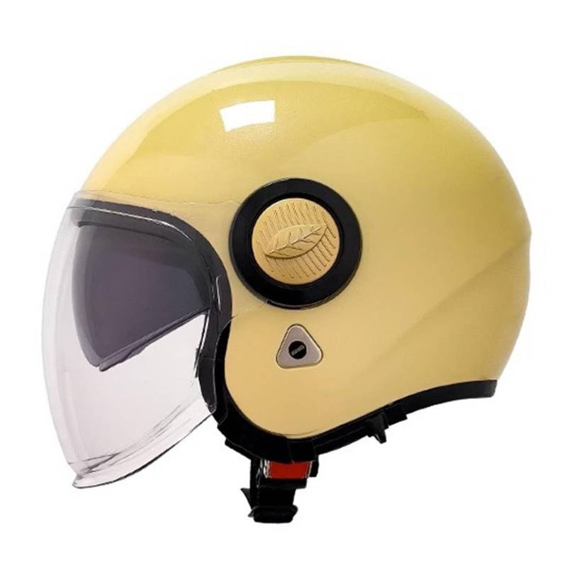 Retro Style Jethelm Motorradhelm Helm Scooter-Helm mit ECE Zertifiziert Mofa-Helm Retro Motorrad Half Helm Mit Visier Moped Scooter Cruiser Jet Helm 3/4 Helm für Damen Herren Erwachsene 4,M von YMCXZDP