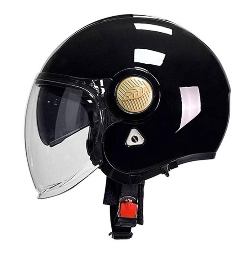 Retro Style Jethelm Motorradhelm Helm Scooter-Helm mit ECE Zertifiziert Mofa-Helm Retro Motorrad Half Helm Mit Visier Moped Scooter Cruiser Jet Helm 3/4 Helm für Damen Herren Erwachsene 6,XXL von YMCXZDP