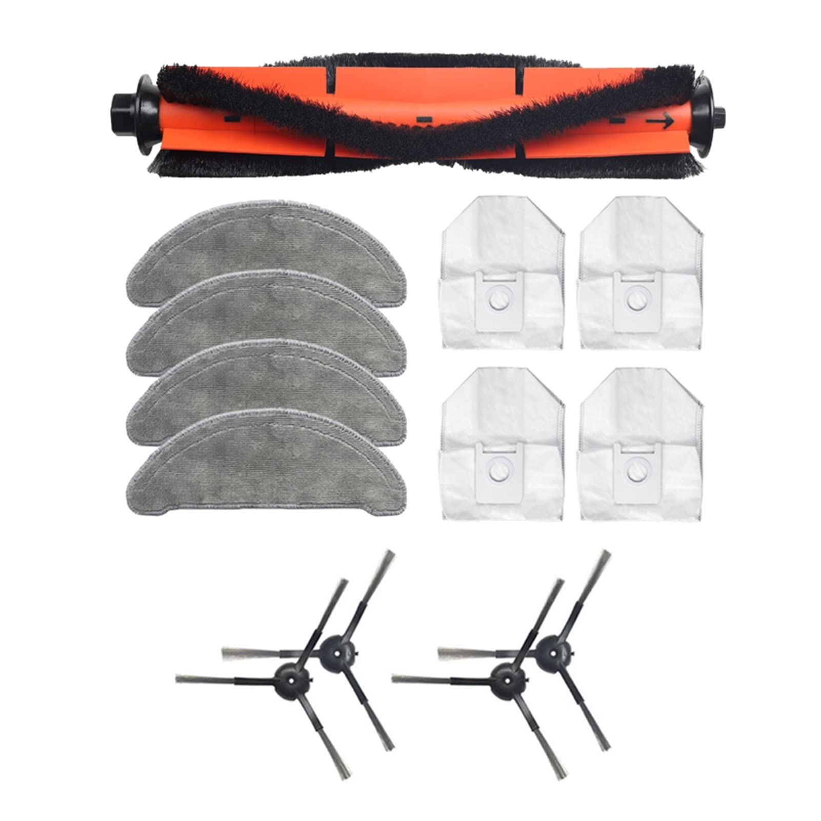 YMKFGUPKRG Teile Seitenbürste Kit Hauptbürste Staubbeutel Moppappen Staubsauger Zubehör for Xiaomi Fit for ROIDMI Fit for VORABEND Plus Kehrspergen Reifendrucksensor von YMKFGUPKRG