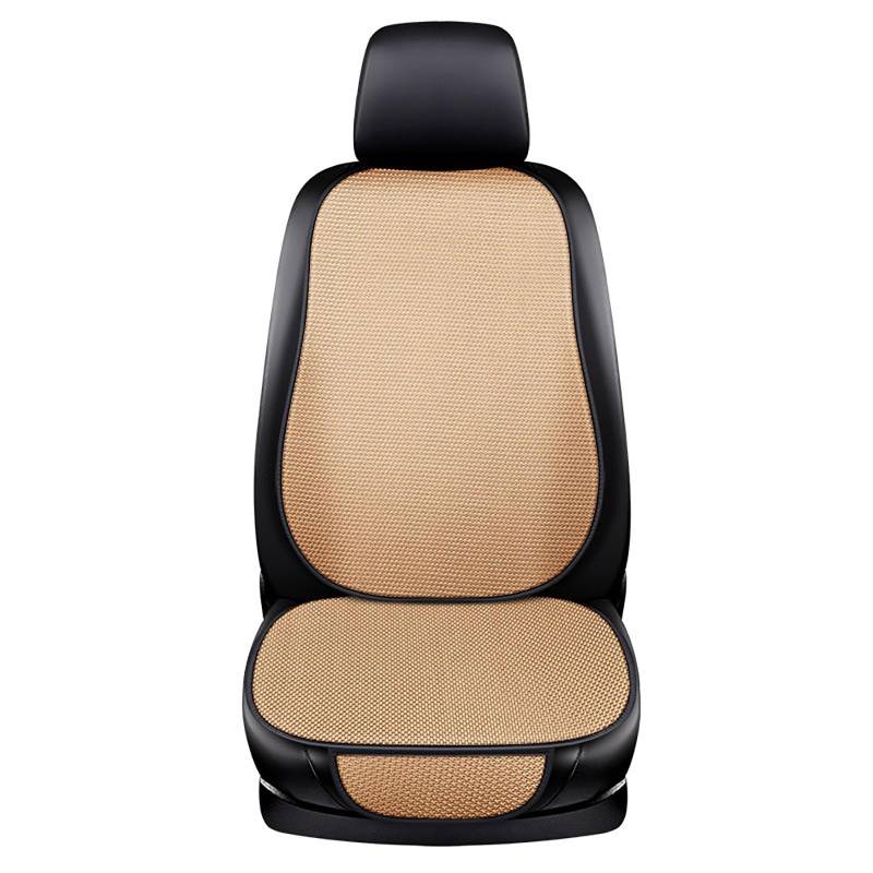 YMPWFQOD Auto Sitzbezüge für BMW X5 E53 X5 1.Gen 1999-2006, Atmungsaktiv Vier Saison Autositzkissen, Autositzauflage Anti Rutsch Unterlage, Interior Zubehör, B/Beige-with backrest von YMPWFQOD