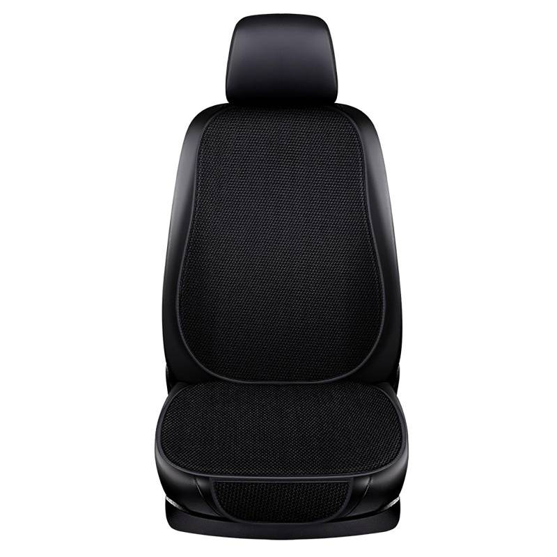 YMPWFQOD Auto Sitzbezüge für Ford Mustang 2011-2024, Atmungsaktiv Vier Saison Autositzkissen, Autositzauflage Anti Rutsch Unterlage, Interior Zubehör,A/Black-with backrest von YMPWFQOD