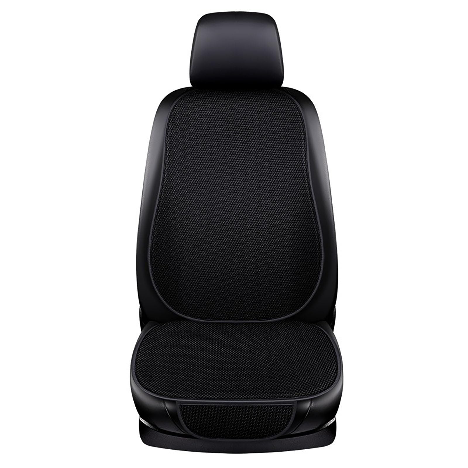 YMPWFQOD Auto Sitzbezüge für Isuzu D-MAX 2015-2023, Atmungsaktiv Vier Saison Autositzkissen, Autositzauflage Anti Rutsch Unterlage, Interior Zubehör,A/Black-with backrest von YMPWFQOD