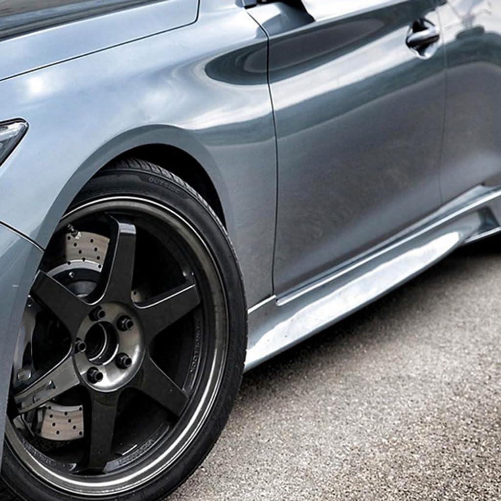 Auto Seitenschweller für Audi RS5 2012-2016,Side Skirt Diffusor Winglet Wings Rocker-Verlängerung Panel Splitter Canard Protector Zubehör,A1-Black von YMQXWZDR