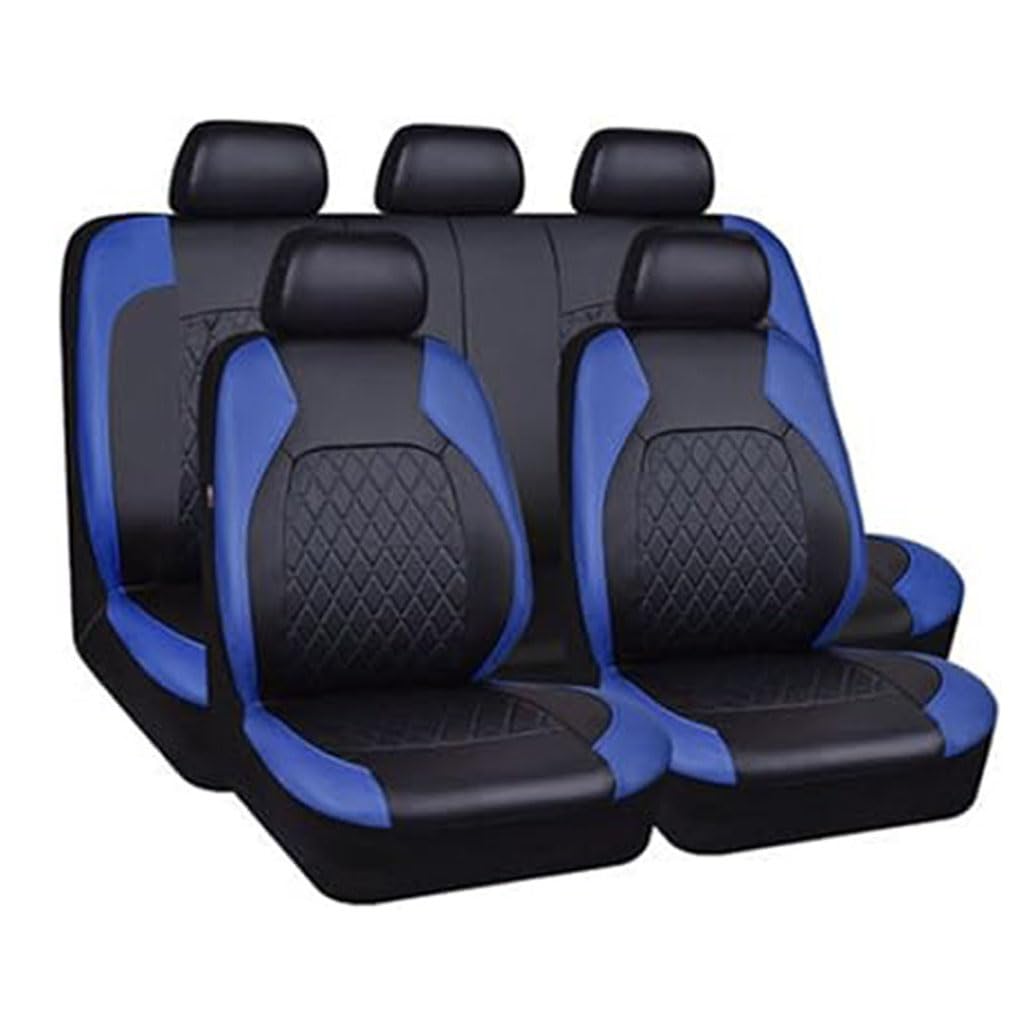 YMQXWZDR Auto Sitzbezügesets für Toyota corolla 2007-2018,Sitzbezug Vordersitzbezüge Schonbezug Wasserdicht Rutschfestem Sitzschoner Innenraum Zubehör,A4-blue von YMQXWZDR