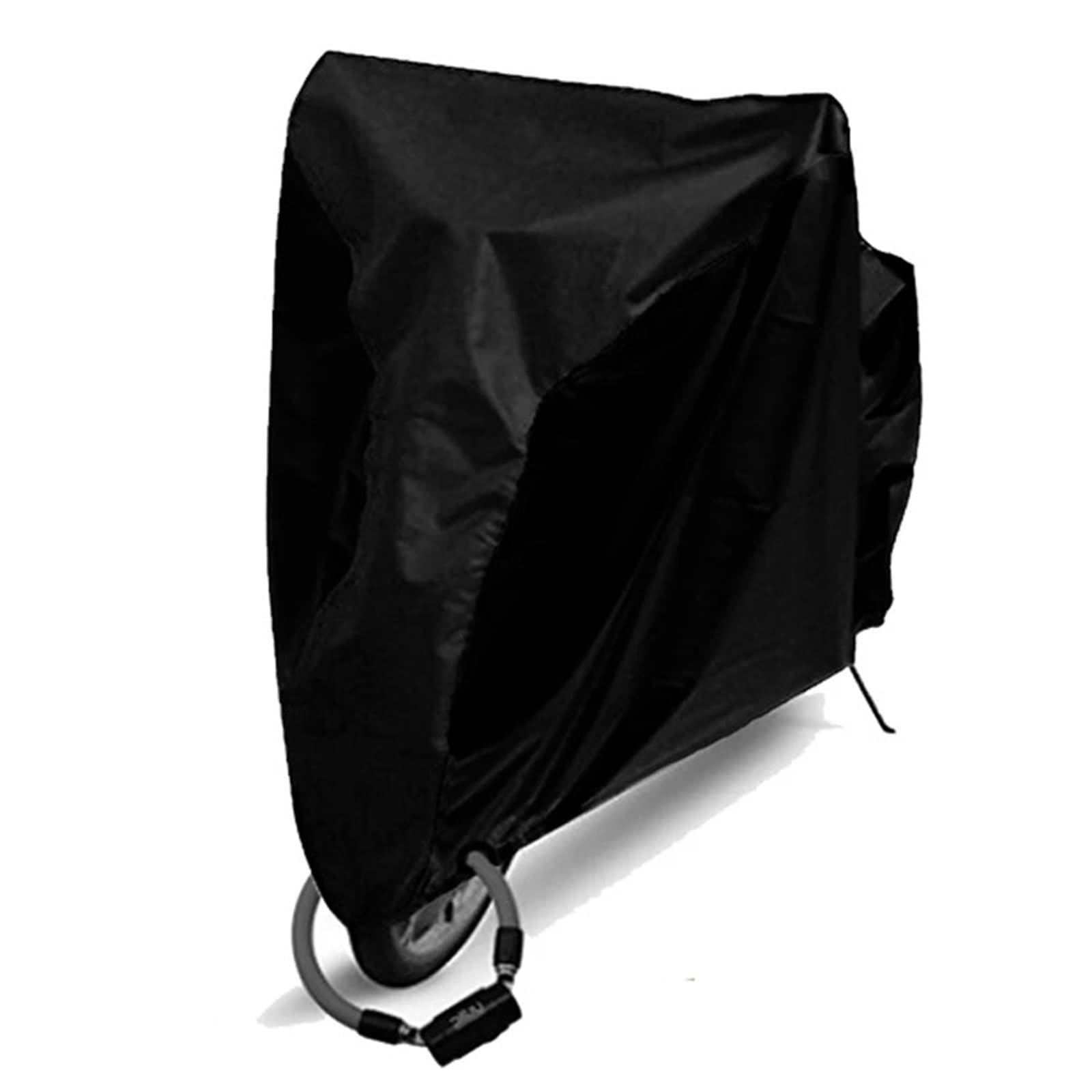 Motorradabdeckung Universelle Outdoor-UV-Schutz-wasserdichte Motorradabdeckung Moto-Abdeckung 343(All black,190T-S-170X60X85cm) von YMYGCC