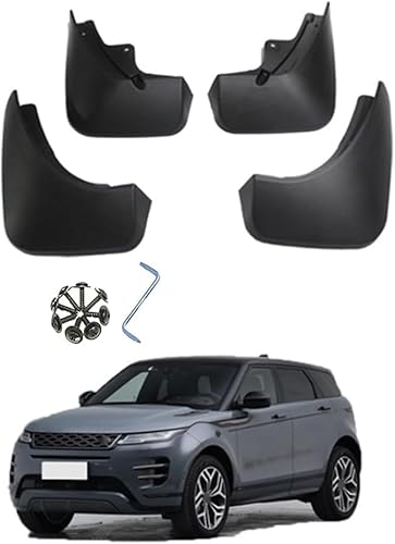 4 Stück Schmutzfänger für Range Rover EVOQUE 2019-2023, Auto Vorne Und Hinten Schmutzfänger Kratzfest Spritzschutz Kotflügel Verschleißfest von YMYQF