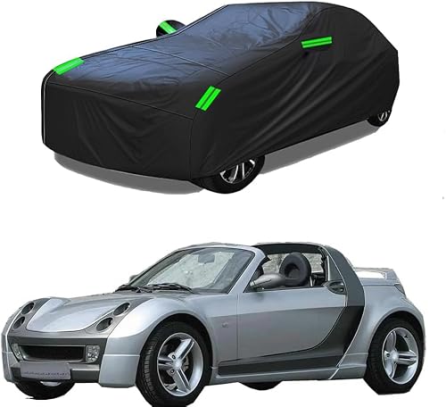 YMYQF Vollgarage Autoabdeckung für Smart Roadster, Schnee Wasserdicht Schutz Alles Wetter Schutzhülle Atmungsaktiv Autoabdeckung von YMYQF