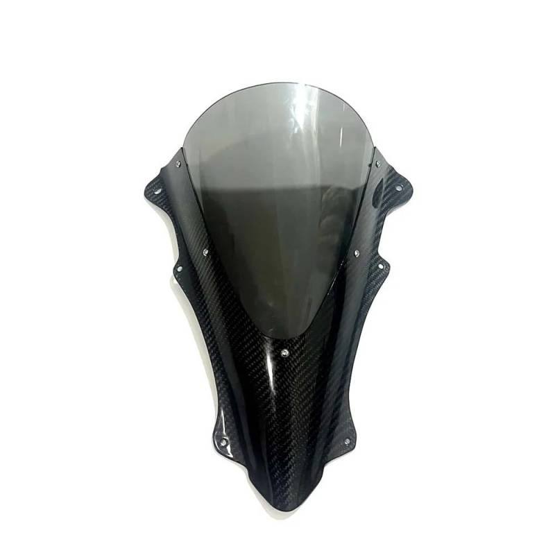 Motorrad Windschutzscheibe Für K&awasaki ZX-4R/4RR 2023 ZX-25R Motorradmodelle Fiberglas-Windschutzscheibe mit erhöhtem Frontscheibenabweiser von YMYYQW